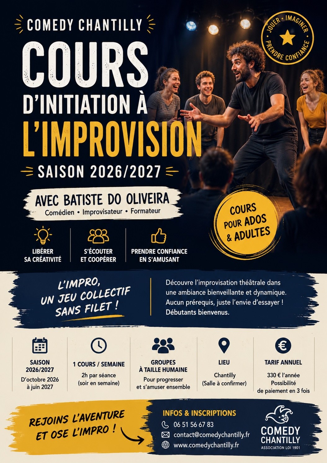 Visuel de Cours d'improvisation - Réservé Cercle