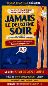 Affiche Jamais le deuxième soir – Cerny – 27 mars 2027 à 20h30