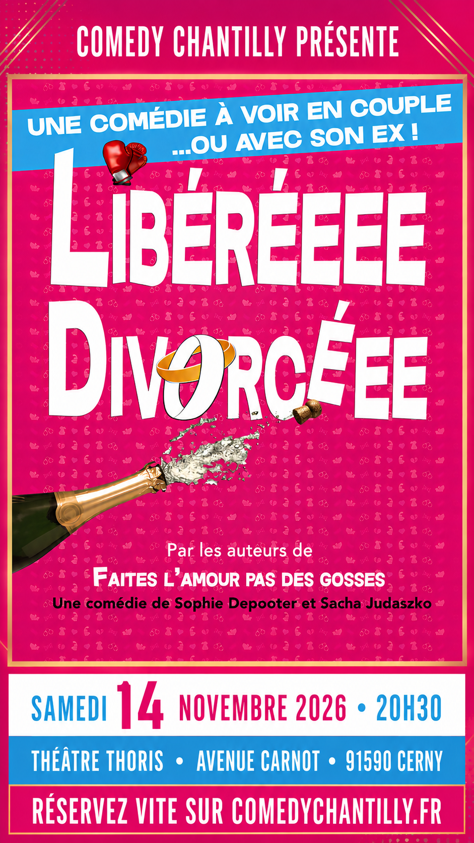 Affiche Libéré(e), Divorcé(e) – Cerny – 14 novembre 2026 à 20h30